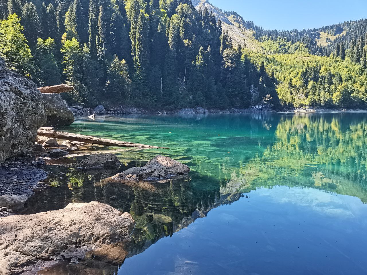 Озеро Рица в Рицинском заповеднике
